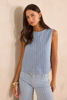 Picture of STRIPED SLEEVELESS TOP IN MIXED COTTON DENVER